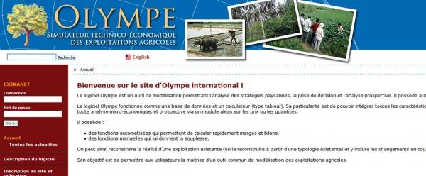 Olympe est un logiciel d’analyse technico-économique et de simulation du fonction­nement d’une ou de plusieurs exploitations agricoles (image du site web)