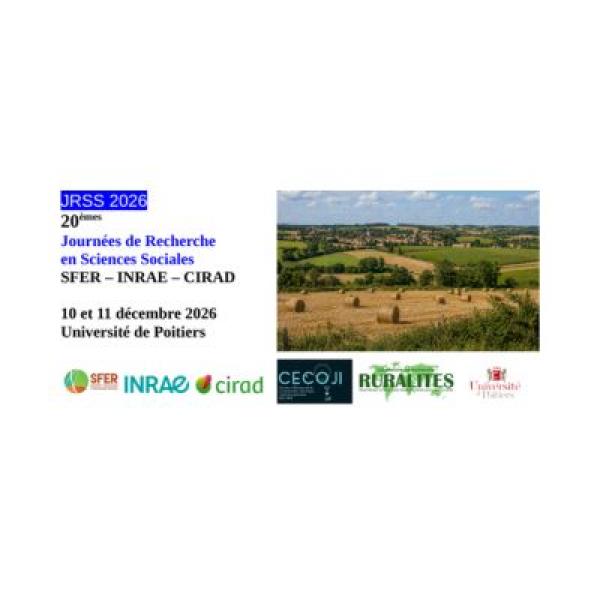Les 20èmes Journées de recherche en sciences sociales SFER-INRAE-CIRAD