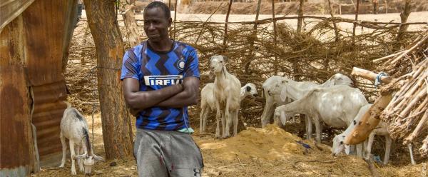 A farmer with his goats in Senegal © R. Belmin, CIRAD