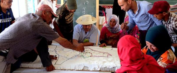 The PACTE project involves 4000 participants working together to build the future of their territory and to increase their resilience to climate change (Tunisia) © PACTE