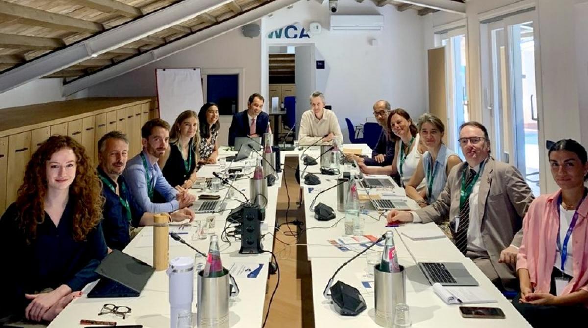 The IIH delegation visiting the CGIAR © IRD, C. Aubert