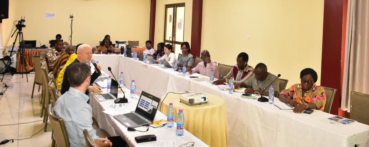 Officials from Ghana&rsquo;s Ministry of Food and Agriculture (MoFA) and JobAgri representatives discuss findings from Bono East &copy; ILO