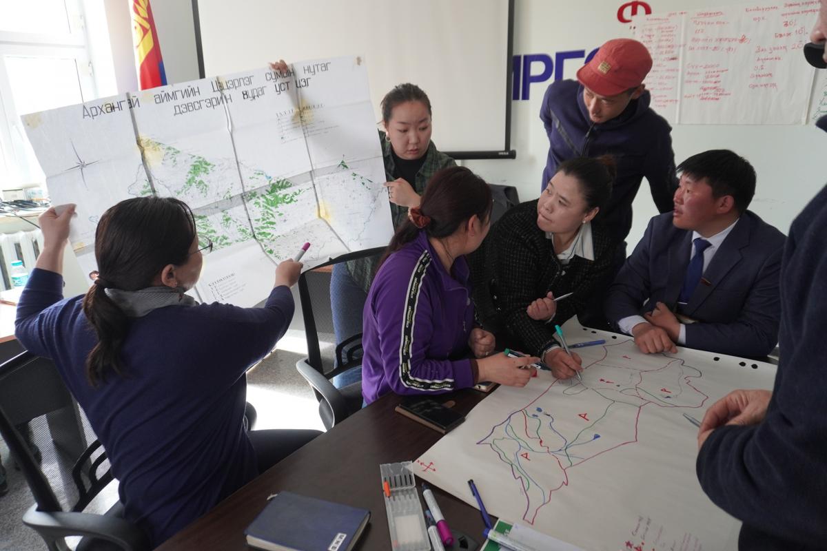Participatory mapping workshop to map pastoral rangelands in Mongolia