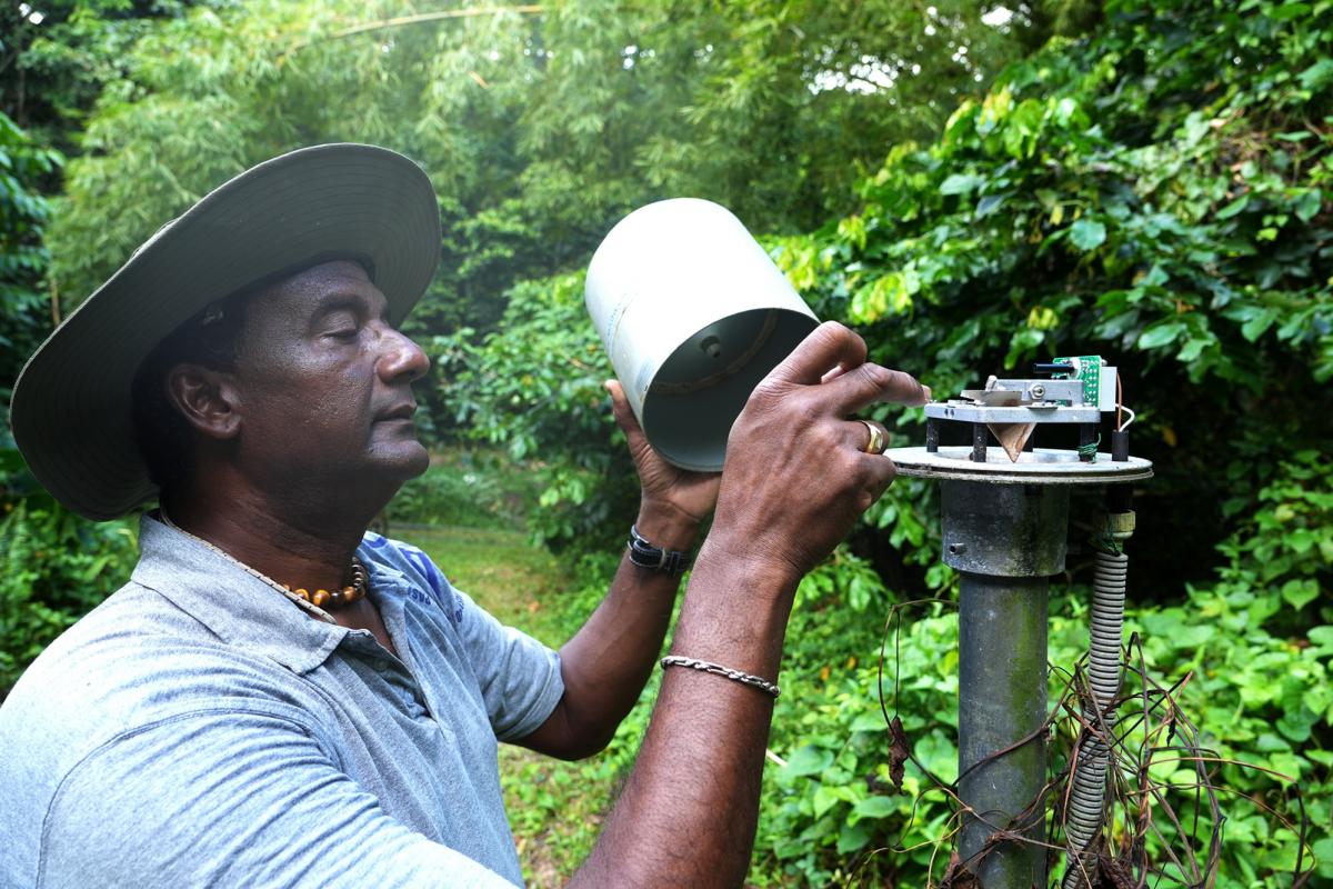 pluviom&egrave;tre dans le bassin du Galion en Martinique