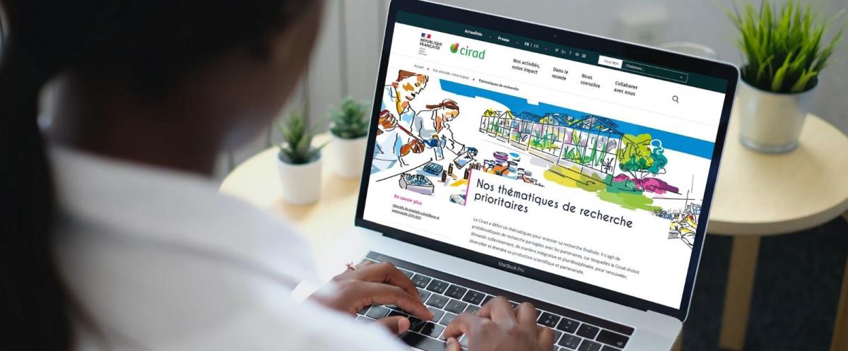 Le Cirad lance son nouveau site web institutionnel