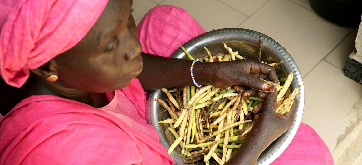 Cowpea shelling, Bambey, Senegal © C. Dangléant, CIRAD