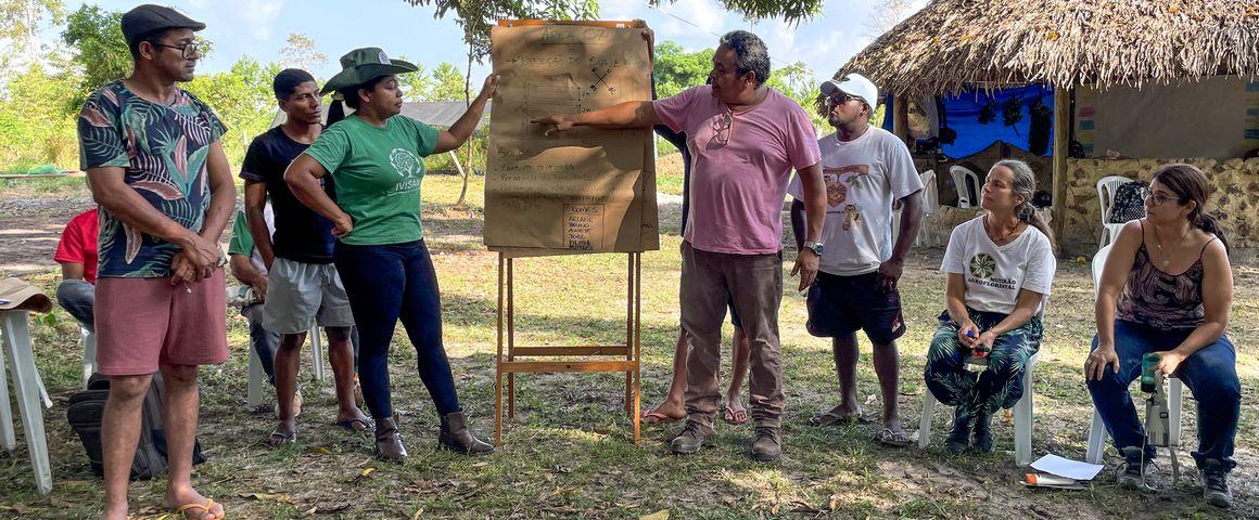 Module de formation dans une communauté rurale © I. Moreira, Refloramaz