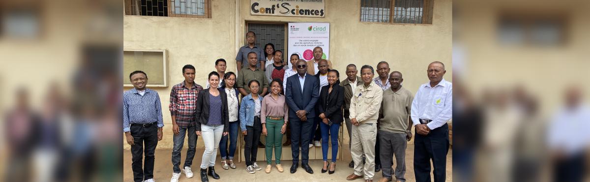 Les participants à l'atelier "Quels futurs pour le conseil agricole à Madagascar?"