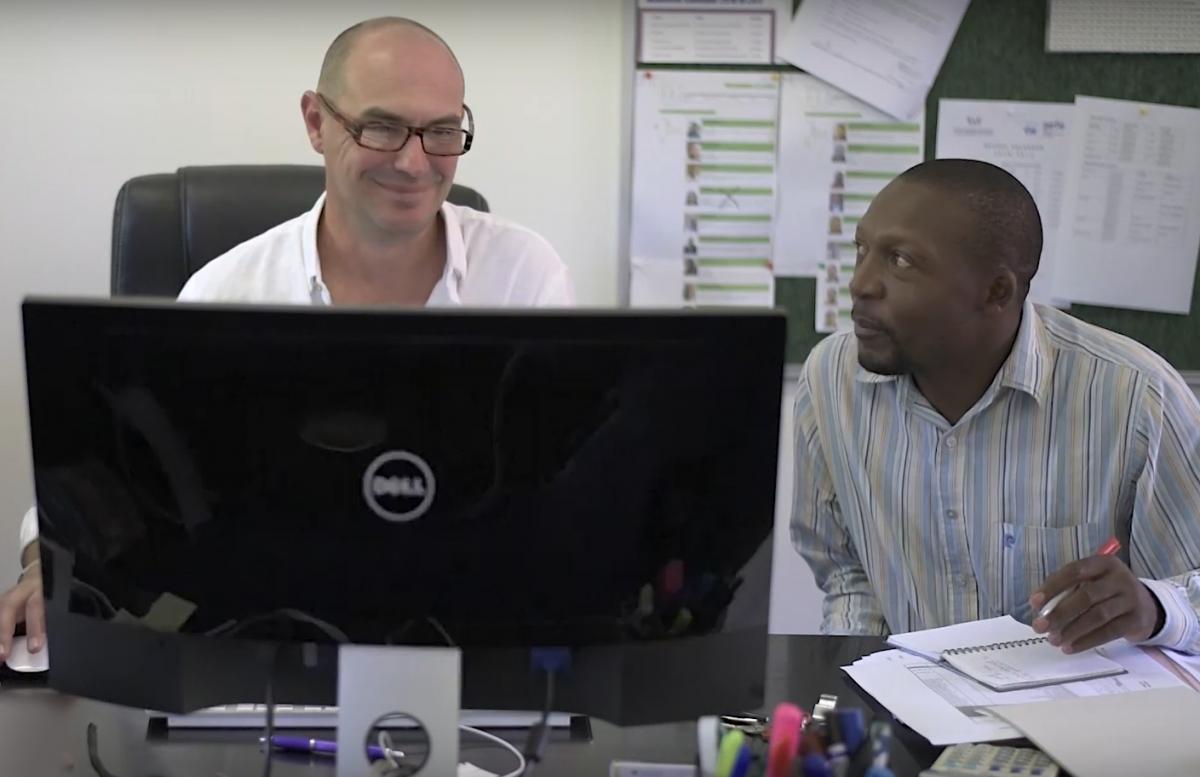 Mathieu Bourgarel sur le projet DREAM (à gauche)