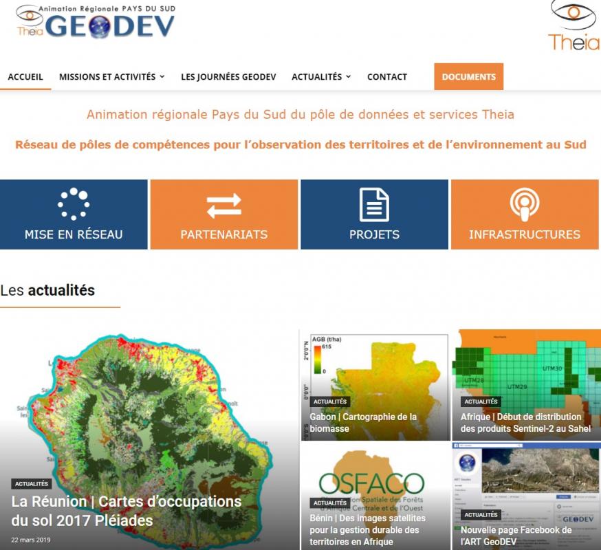 GeoDEV helps countries and territories in the global South master spatial observation, to understand, manage and thus respond better to the major issues with environmental monitoring in the intertropical belt (screenshot) © GeoDEV