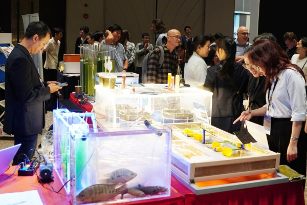 French Tech Summit 2025 CIRAD circular farming model in aquaculture with aquarium demonstration