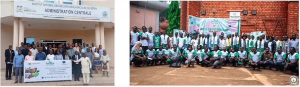 Atelier national du RMRN RADiUS au Benin (&agrave; gauche) et au Burkina Faso (&agrave; droite). &copy; RADiUS