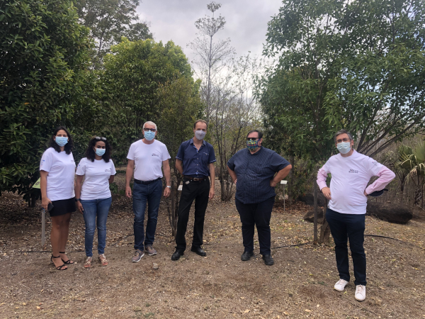 V&eacute;ronique Ribotte (Sciences R&eacute;union), Vanessa Valin (Sciences R&eacute;union), (James Caratini, Directeur Sciences R&eacute;union), Didier Ferlin (Coordinateur rectorat DAAC sciences), Jean Cyril Dagalier, (Directeur r&eacute;gional adjoint Cirad), Nicolas Schmutz (Ambassadeur F&ecirc;te de la science et chef d'entreprise R&eacute;uniwatt)