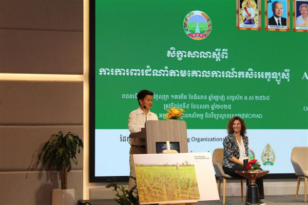 Dr Samnang Nguong, Researcher and Dean of Graduate School at Royal University of Agriculture and Center Director of ECOLAND in Cambodia