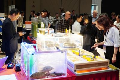French Tech Summit 2025 CIRAD circular farming model in aquaculture with aquarium demonstration