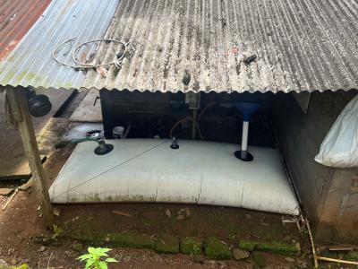 Farm-level circular economy innovation: cocoa pod husk valorisation into biogas via biodigester in Gunung Kidul (© IndoKakao/partners).