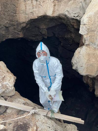 Julia Guillebaud, au Cambodge &copy; Cirad