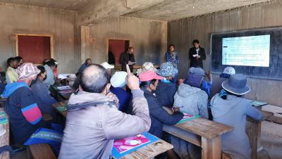 Les participants durant les sessions de restitutions d'enquêtes