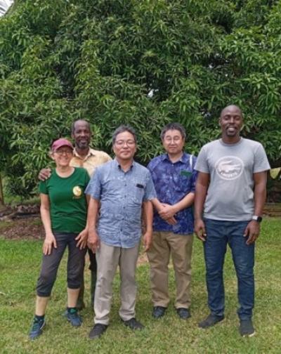 Visite chez un producteur d'igname au Lamentin. &copy; Cirad