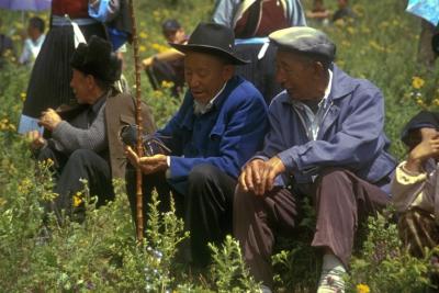 Paysans Nashis lors d'une f&ecirc;te &agrave; Lijiang au nord-ouest du Yunnan en Chine. &copy; G. Tr&eacute;buil, CIRAD