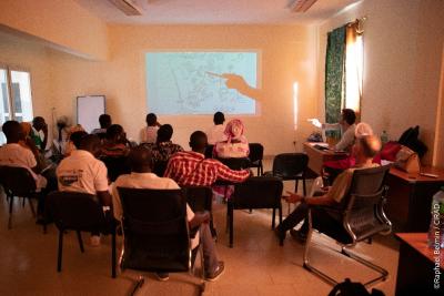 Séance d'illustration graphique de la vision Oussouye 2050