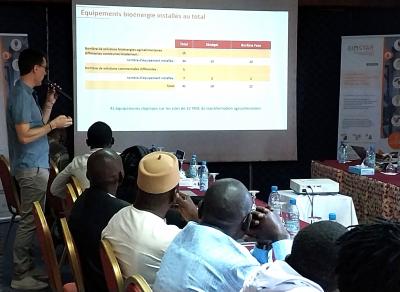 Pr&eacute;sentation des r&eacute;sultats du projet par Franck Lecoq, membre de l'&eacute;quipe BioStar