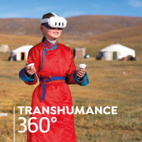Cover of the booklet that accompanies the Transhumance 360&deg; immersive exhibition Photo&nbsp;&copy; Imag&eacute;o-Parry/Francin-2025